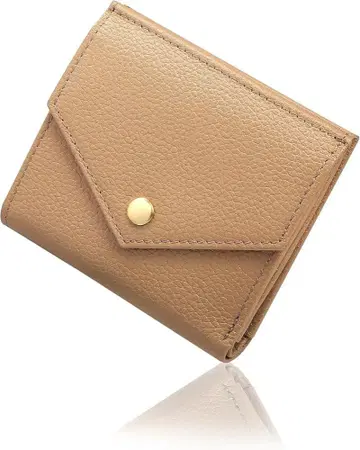 미사용 무라 접이식 지갑 브라운