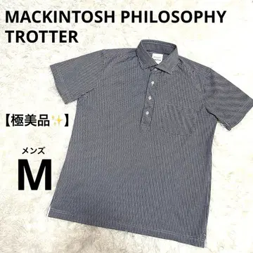 새상품급 매킨토시 TROTTER 피케 셔츠 38 하운드투스 네이비