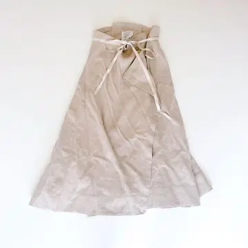 CHAOS 카오스 린넨 카슈쿨 랩 스커트 롱 스커트