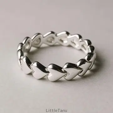 [ 오더 접수 ] [ 일본제 ] 스몰 하트 스크롤 SILVER925 반지