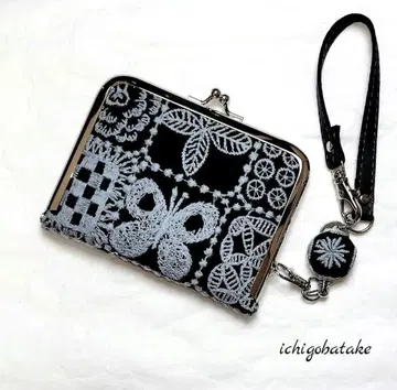 미나 페르호넨 핸드메이드 가마구치 카드 케이스 forest tile