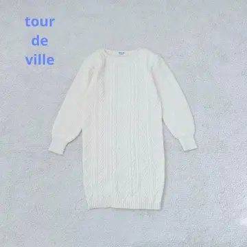 니트 원피스 케이블 짜임 울 긴팔 티셔츠 캐주얼 레트로