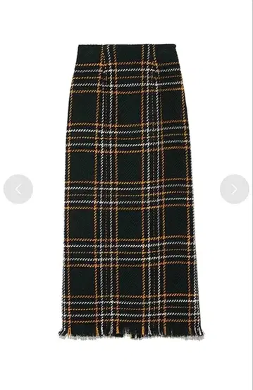 SNIDEL 스나이델 울 스커트 체크 무늬 사이즈 0 그린