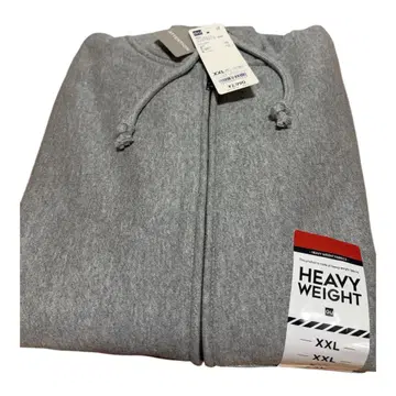 GU 헤비 웨이트 빅 맨투맨 풀 집업 후드티