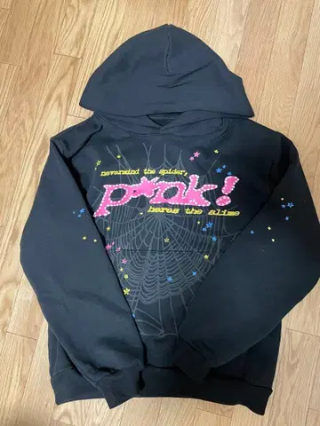 sp5der 후드티 블랙 S 사이즈