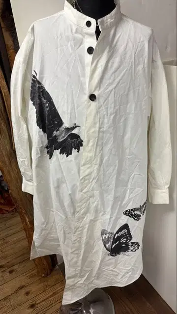 No id 롱 셔츠 코트 프리 사이즈