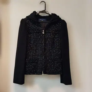 M's Gracy 후드 부착 트위드 자켓