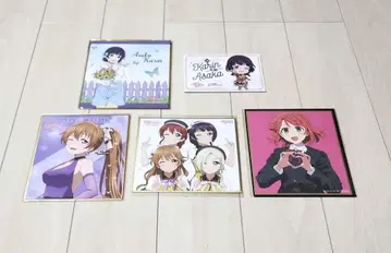 러브 라이브 니지가사키 학원 색지 아트 패널 5개 세트