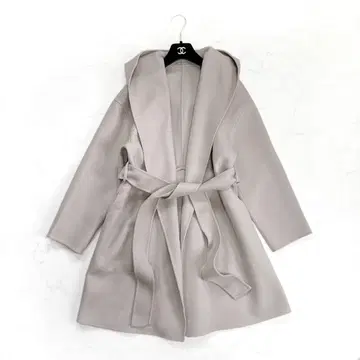 allureville 알아바일 캐시미어 혼방 리버 후디 코트