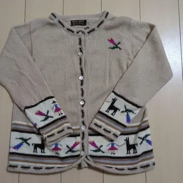 알파카 100% 가디건 페루산