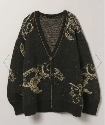 [ 새상품급 ] 지나시스 페이즐리 라메모직 가디건