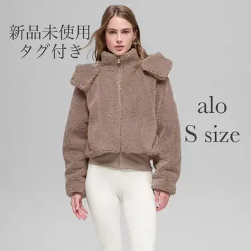 택 포함 새상품 alo Foxy Sherpa 자켓 Chai Latte