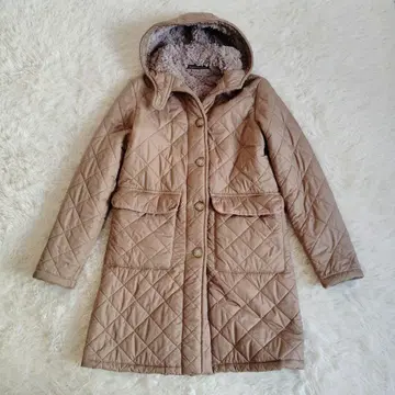 [ 새상품급 ] MACKINTOSH 퀼팅 보아 안감 후디드 코트