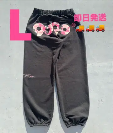 L 사이즈 로고 프린트 스웨트 팬츠