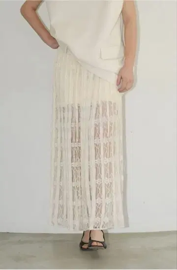 CLANE 2WAY LACE LAYERED SKIRT