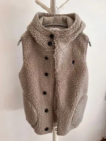 Gymphlex 베이지 플리스 베스트 사이즈 14