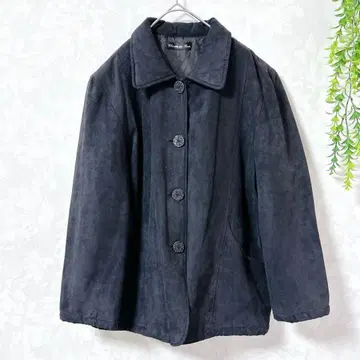 [ Chasse au Bois ] 포근한 경량 자켓 네이비 스웨이드풍