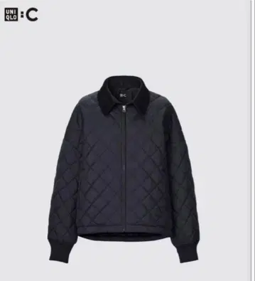 UNIQLO C 퍼프 테크 블루종 블랙 퀼팅 M
