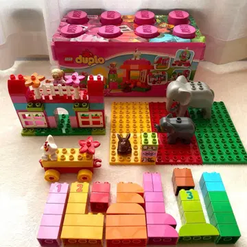 LEGO duplo 핑크 컨테이너 디럭스 덤 포함