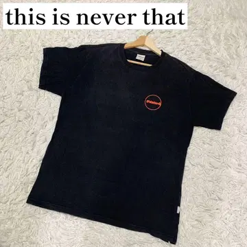 [ 새상품급 ] 디스이즈네버댓 T셔츠 서클 로고 M 사이즈 오렌지