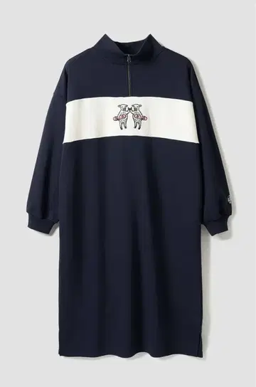 그라니프 하프 지퍼 맨투맨 원피스 라무초프