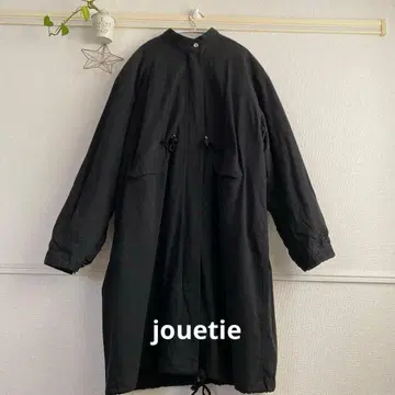 jouetie 블랙 모즈 코트 블랙 빅