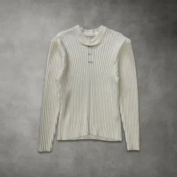 리브 니트 리브 니트 스웨터 상의 긴팔 화이트 M