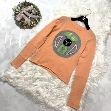 정품 새상품급 루시안 페라피네 아트 디자인 캐시미어 스웨터 S