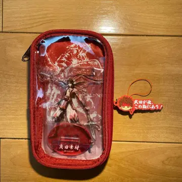 사나다 유키무라 파우치 포함 아크릴 스탠드 & 최애 대사 러버 스트랩