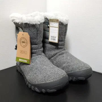 택 포함 새상품 보그스 여성용 스노우 부츠 BMOC 그레이 25.0cm