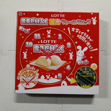 LOTTE 유키미 다이후쿠 축광 월 클락