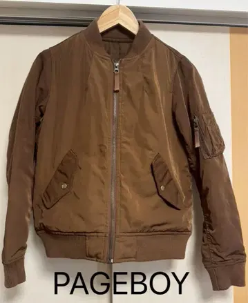 PAGEBOY 브라운 MA-1 자켓