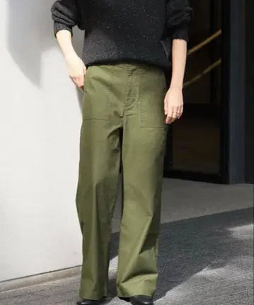 저널 스탠다드 리룸 와이드 베이커 팬츠 카키 34