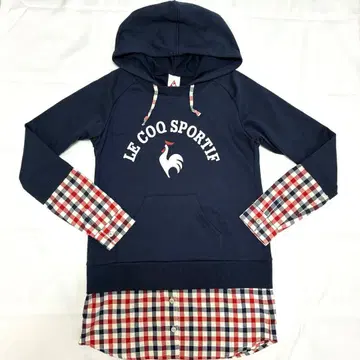 르꼬끄 스포르티브 후드 부착 셔츠 네이비