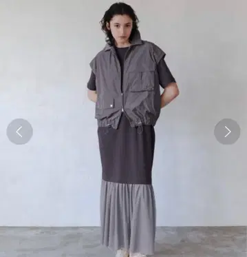 eco ewc 슬리브리스 워크 블루종