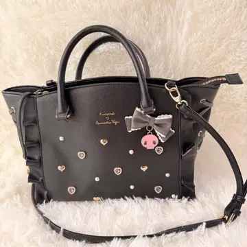 레어 사만사베가 쿠로미 숄더백 비쥬 해골 프릴 레이스업