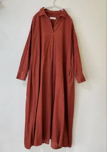 카구레 kagure 코듀로이 긴팔 롱 원피스 A라인 플레어