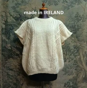 IRELAND 아란 니트 베스트 아일랜드 피셔맨 니트