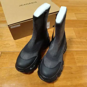 미사용 JEANASIS 스트레치 클리어 스니커즈 부츠