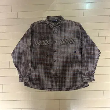 patagonia 헤비 플란넬 체크 무늬 플란넬 셔츠 L