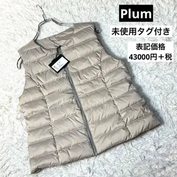 택 포함 Plum 다운 베스트 프론트 지퍼 퀼팅 디자인 38
