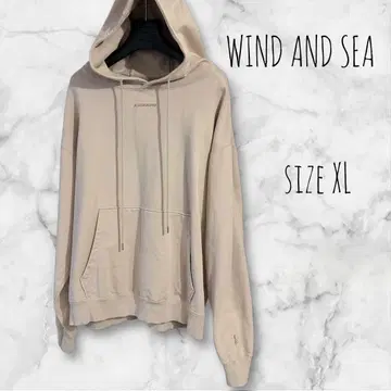 WIND AND SEA 반전 로고 후디 사이즈 XL 21SS 베이지