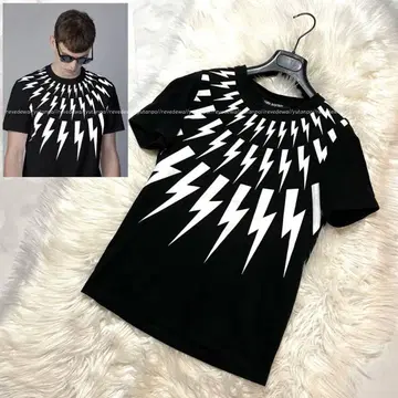 정품 명작 닐바렛 썬더볼트 T셔츠 S 블랙 화이트