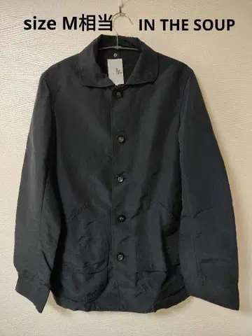 IN THE SOUP 나일론 자켓 블랙 남성용 경량 아우터