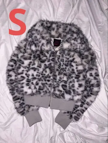 Leopard Faux Fur Short Blouson