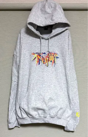 카후 후카이 산 (소) 로고 후드티 그레이