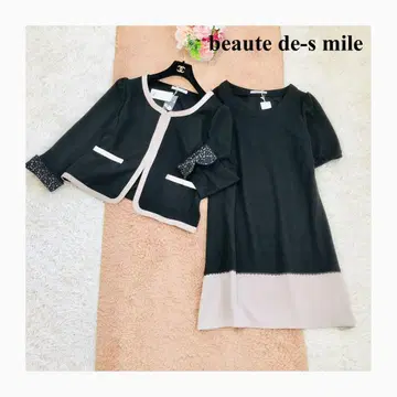 택 포함 새상품 보테 드 에스마일 셋업 노카라 자켓 원피스