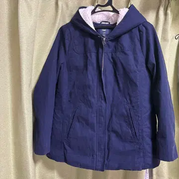 Gap 후드 부착 보아 자켓 네이비 M 사이즈