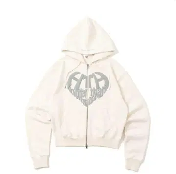 HTH heart logo zip 후디