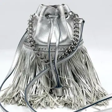 컨디션 최상 J&M DAVIDSON 숄더백 카니발 실버 가죽